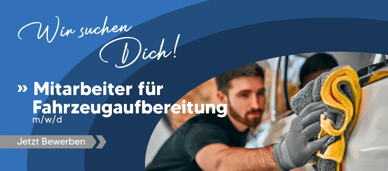 Slider Mitarbeiter Fahrzeugaufbereitung Service